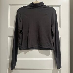 H&M Charcoal Long Sleeve Turtleneck Tee